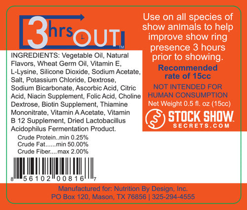 Stock Show Secrets 3hrs Out Paste (15CC)