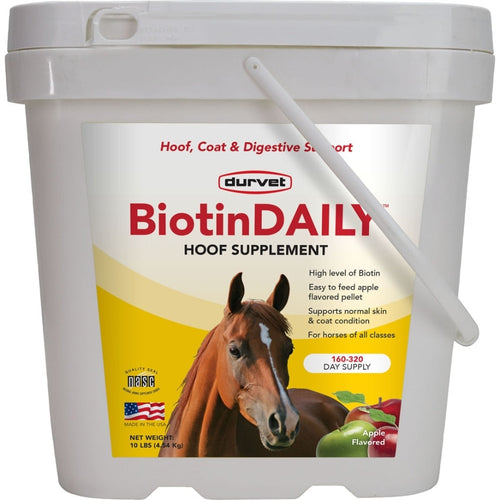 DURVET BIOTIN DAILY HOOF SUPPLEMENT (10 LB, APPLE)